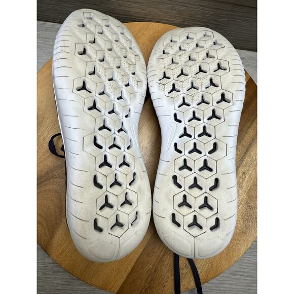 Nike Free RN Flyknit College Navy/White - 942838 400 Men’s 7.5 - Picture 9 of 11